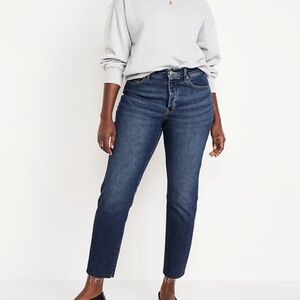 Old Navy Women's Straight Leg Jeans - Indigo
